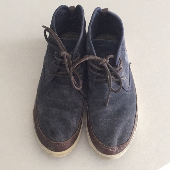 JOHN VARVATOS CONVERSE USA NAVY SUEDE CHUKKA BOOTS main image 2